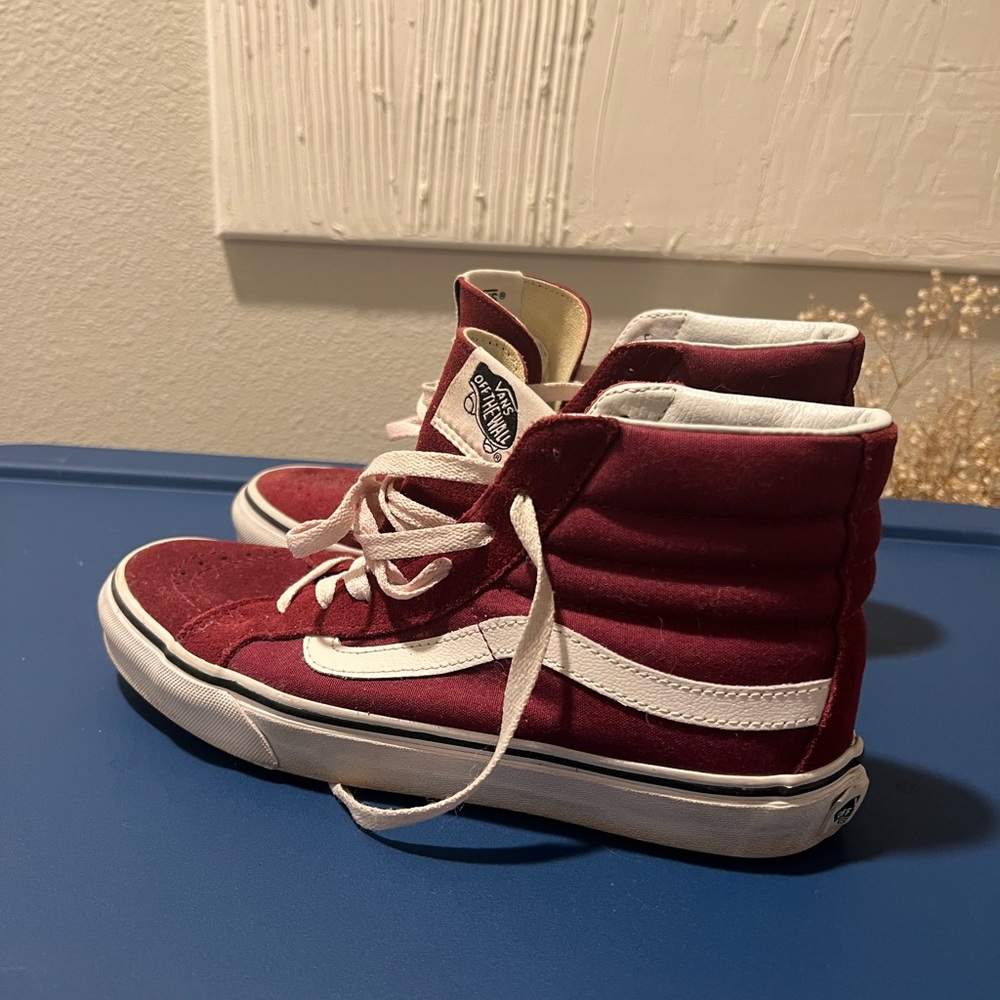 Maroon vans